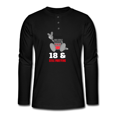 Geburtstag Geschenk Mann Langarmshirt - 18.Geburtstag Mann