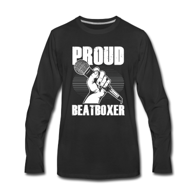 Geburtstag Geschenk Mann Langarmshirt - Stolzer Beatboxer Mikrofon Rap Hiphop DJ Geschenk