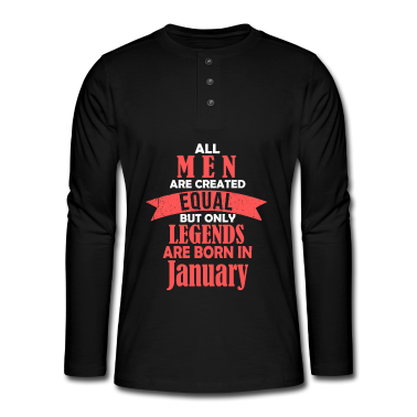 Geburtstag Geschenk Mann Langarmshirt - Ehemann Januar Geburtstag, Mann Geburtstag