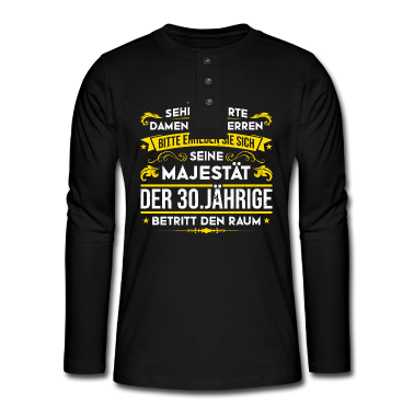 Geburtstag Geschenk Mann Langarmshirt - 30.Geburtstag Männer Mann Geschenk