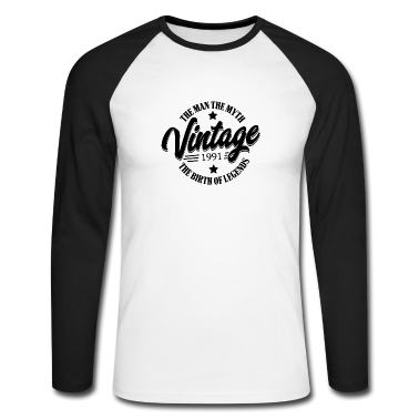 Geburtstag Geschenk Mann Langarmshirt - Jahrgang 1991 Geburtstag Männer Mann Mythos