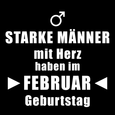 Motiv Februar Geburtstag Mann
