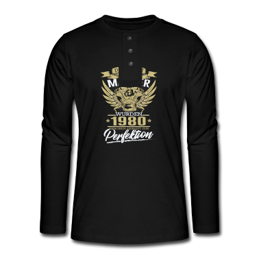 Geburtstag Geschenk Mann Langarmshirt - Geburtstag Männer 1980 Perfektion