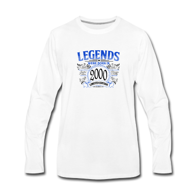 Geburtstag Geschenk Mann Langarmshirt - 20 Geburtstag Männer Legende