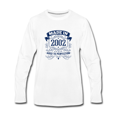 Geburtstag Geschenk Mann Langarmshirt - Hergestellt in 2002 Geburtstag Männer