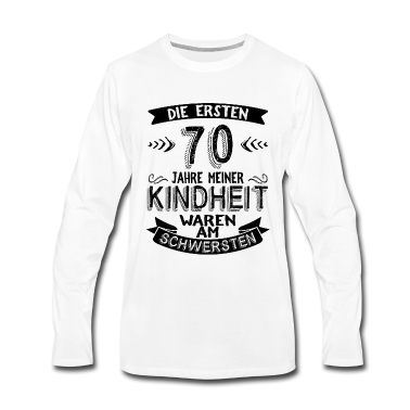 Geburtstag Geschenk Mann Langarmshirt - 70 Geburtstag Mann