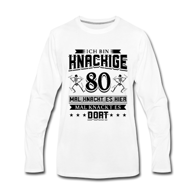 Geburtstag Geschenk Mann Langarmshirt - 80 Geburtstag Mann