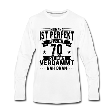 Geburtstag Geschenk Mann Langarmshirt - 70 Geburtstag Mann