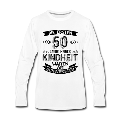 Geburtstag Geschenk Mann Langarmshirt - 50 Geburtstag Mann