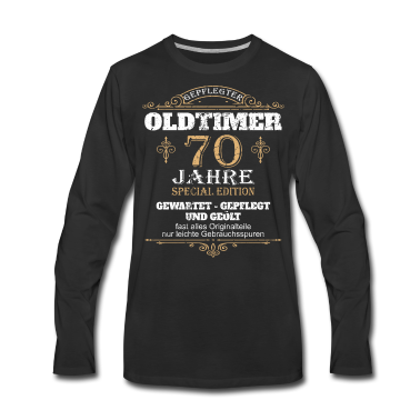 Geburtstag Geschenk Mann Langarmshirt - 70. Geburtstag Mann Männer Geschenk 70 Jahre