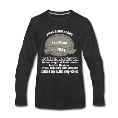 Geburtstag Geschenk Mann Langarmshirt - Männer Man Geburtstag 50 Jahre runder Geburtstag