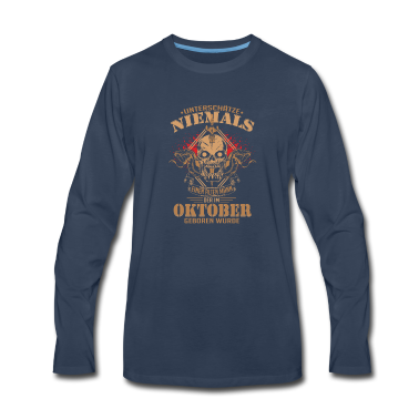 Geburtstag Geschenk Mann Langarmshirt - oktober Geburtstag Männer Biker Geschenkideen