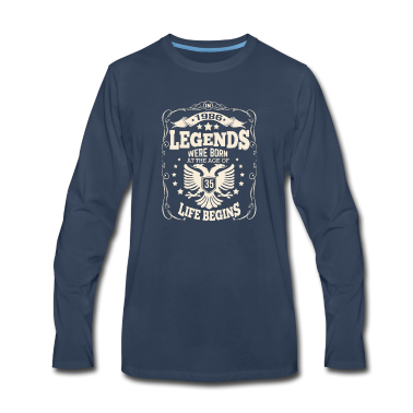 Geburtstag Geschenk Mann Langarmshirt - jahrgang 1986 Geburtstag Männer und Frauen