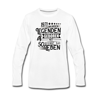 Geburtstag Geschenk Mann Langarmshirt - Jahrgang 1971 Geburtstag Männer Frauen