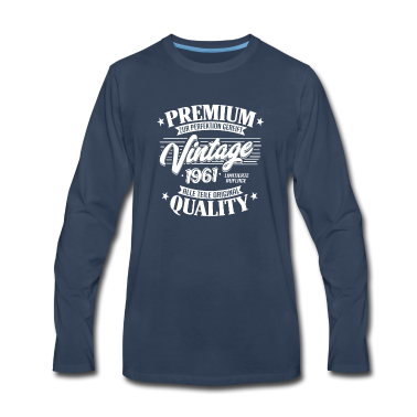 Geburtstag Geschenk Mann Langarmshirt - Jahrgang 1961 Geburtstag Männer und Frauen