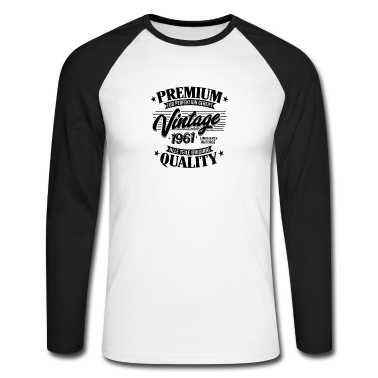 Geburtstag Geschenk Mann Langarmshirt - Jahrgang 1961 Geburtstag Männer und Frauen