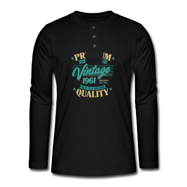 Geburtstag Geschenk Mann Langarmshirt - Jahrgang 1961 Geburtstag Männer und Frauen