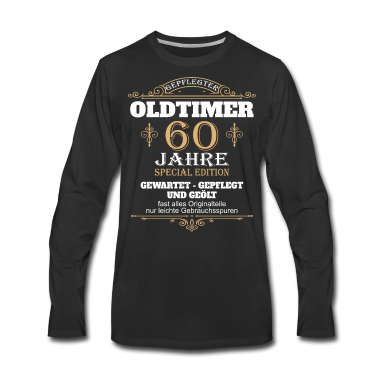 Geburtstag Geschenk Mann Langarmshirt - 60 Geburtstag Mann 60 Jahre 60er Geschenk Männer