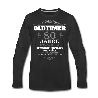 Geburtstag Geschenk Mann Langarmshirt - 80 Geburtstag Mann Herren Geschenk 80 Jahre Männer
