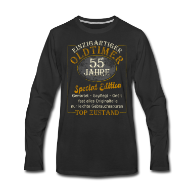 Geburtstag Geschenk Mann Langarmshirt - 55 Geburtstag Mann Geschenk lustig Männer 55 Jahre
