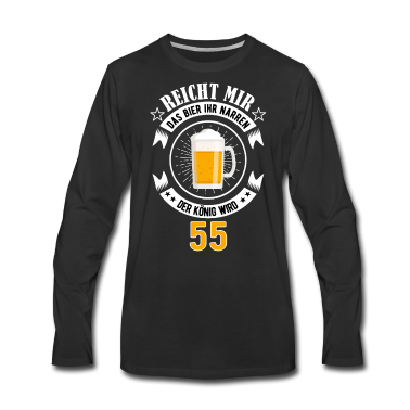Geburtstag Geschenk Mann Langarmshirt - 55 Geburtstag Mann Geschenk lustig Männer 55 Jahre