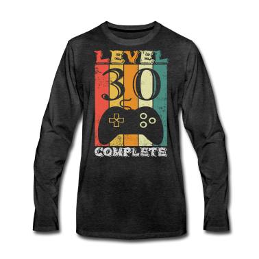 Geburtstag Geschenk Mann Langarmshirt - 30. Geburtstag Mann 30 Jahre Level 30 Männer 1991