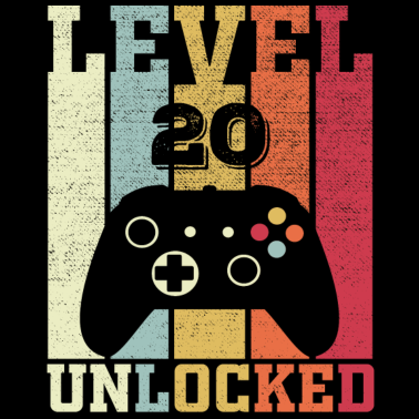 Motiv Herren 20. Geburtstag Mann 20 Jahre Level 20 Männe