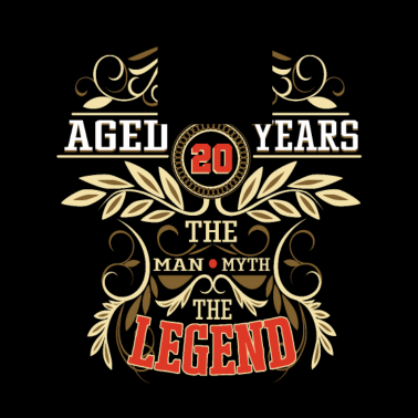 Motiv 18. Geburtstag Mann Mythos Legende