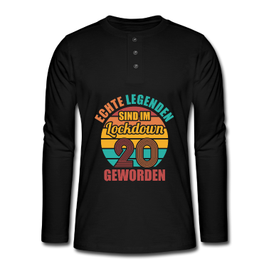 Geburtstag Geschenk Mann Langarmshirt - 20.Geburtstag Mann Retro Geschenk