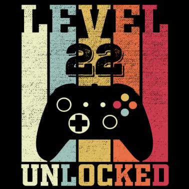 Motiv Herren 22. Geburtstag Mann 22 Jahre Level 22 Männe