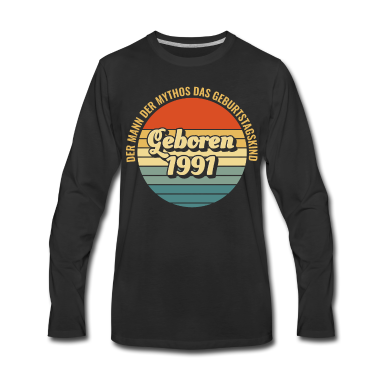 Geburtstag Geschenk Mann Langarmshirt - 30 Geburtstag | Männer Retro Geburtstag Geschenk