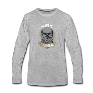 Geburtstag Geschenk Mann Langarmshirt - Bart Totenkopf Barber Geschenk Geburtstag Mann