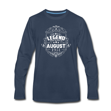Geburtstag Geschenk Mann Langarmshirt - August 1951 70. Geburtstag Männer Frauen