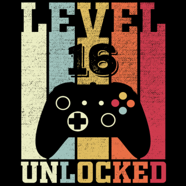 Motiv Herren 16. Geburtstag Mann 16 Jahre Level 16 Männe