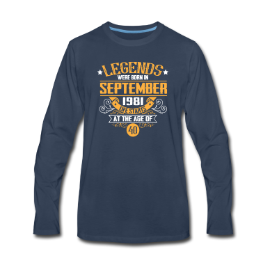 Geburtstag Geschenk Mann Langarmshirt - lustige Sprüche zum 40. Geburtstag Männer Frauen