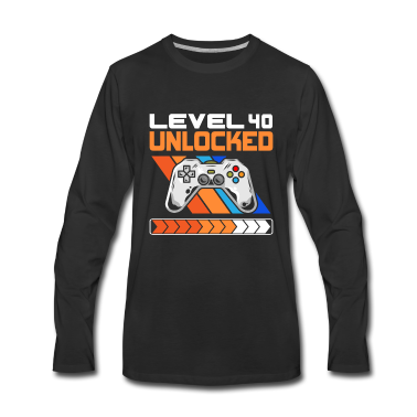 Geburtstag Geschenk Mann Langarmshirt - 40. Geburtstag Männer Geburtstag Gamer Gaming