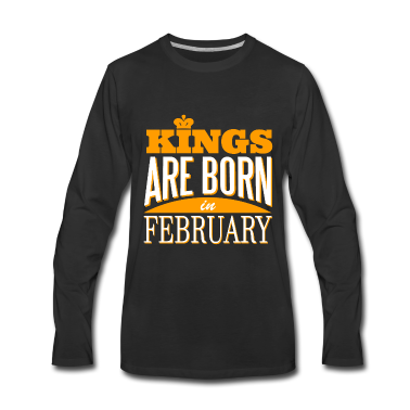 Geburtstag Geschenk Mann Langarmshirt - Männer Geburtstag Februar