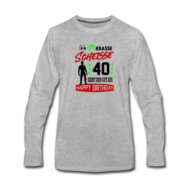 Geburtstag Geschenk Mann Langarmshirt - Sprüche Geburtstag Mann Gut aussehen 40