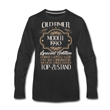 Geburtstag Geschenk Mann Langarmshirt - Mann 30. Geburtstag Männer Oldtimer Modell 1990