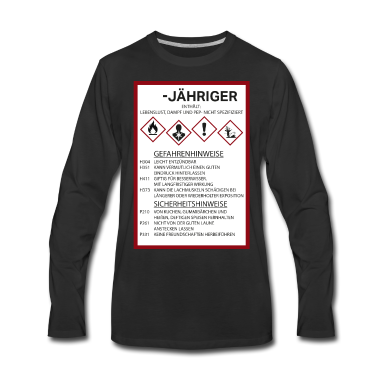 Geburtstag Geschenk Mann Langarmshirt - Personalierbares Geschenk Geburtstag Mann 21 55 30