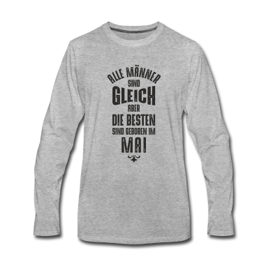 Geburtstag Geschenk Mann Langarmshirt - Männer Geburtstag Mai