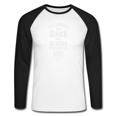 Geburtstag Geschenk Mann Langarmshirt - Männer Geburtstag Mai
