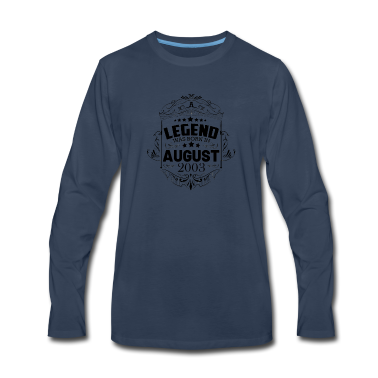 Geburtstag Geschenk Mann Langarmshirt - Jahrgang 2003 August 18. Geburtstag Männer Frauen