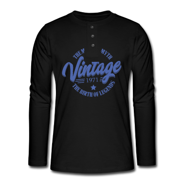 Geburtstag Geschenk Mann Langarmshirt - Mann Mythos Legende Jahrgang 1971 Geburtstag