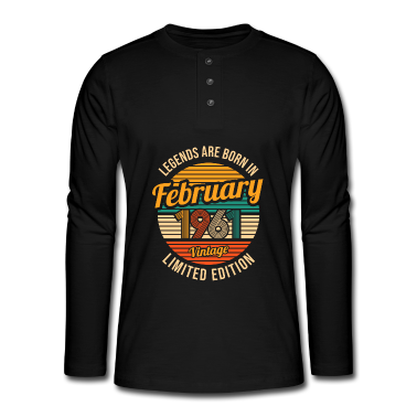 Geburtstag Geschenk Mann Langarmshirt - 50.Geburtstag Mann Februar 1971 Geschenk