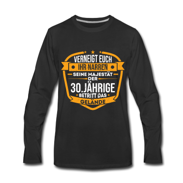 Geburtstag Geschenk Mann Langarmshirt - 30.Geburtstag Mann Frau Geschenk