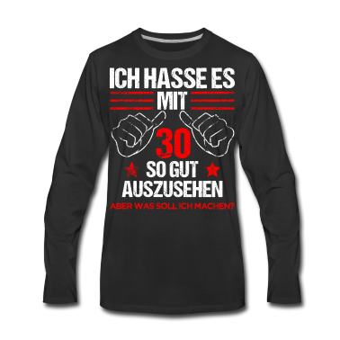 Geburtstag Geschenk Mann Langarmshirt - 30. Geburtstag 30 jährigen Mann & Frau