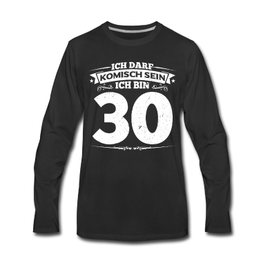 Geburtstag Geschenk Mann Langarmshirt - 30.Geburtstag Mann Frau Geschenk