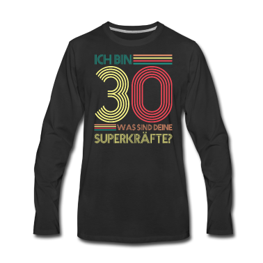 Geburtstag Geschenk Mann Langarmshirt - 30.Geburtstag Mann Retro Geschenk