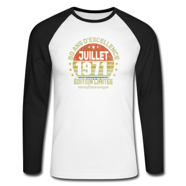 Geburtstag Geschenk Mann Langarmshirt - 50 Jahre Geburtstag Mann Frau im Juli 1971